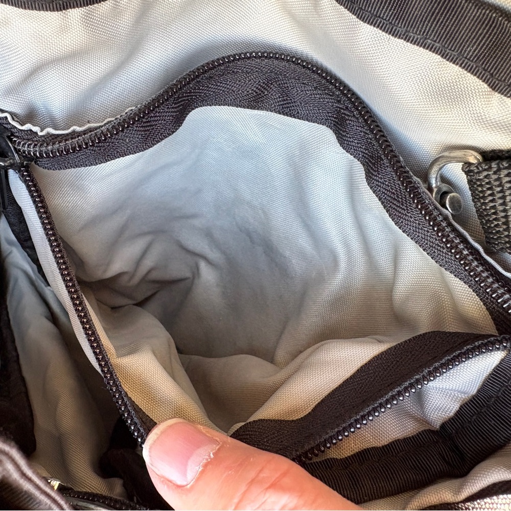 Ameribag Healthy Back Sling Bag Tote In Distressed Nylon Black Sz Extra Small - Picture 11 of 16